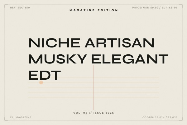 niche artisan musky elegant edt