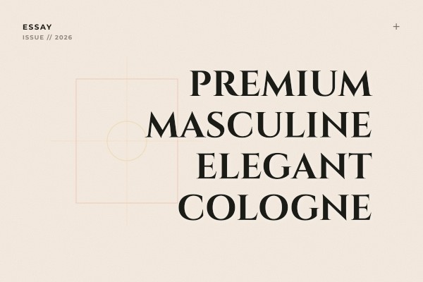 premium masculine elegant cologne
