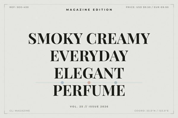 smoky creamy everyday elegant perfume