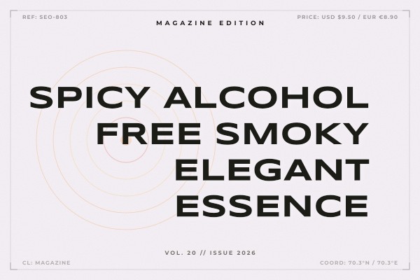 spicy alcohol free smoky elegant essence