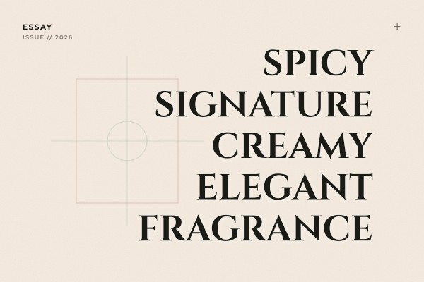 spicy signature creamy elegant fragrance