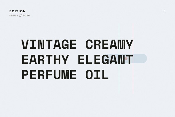 vintage creamy earthy elegant perfume oil